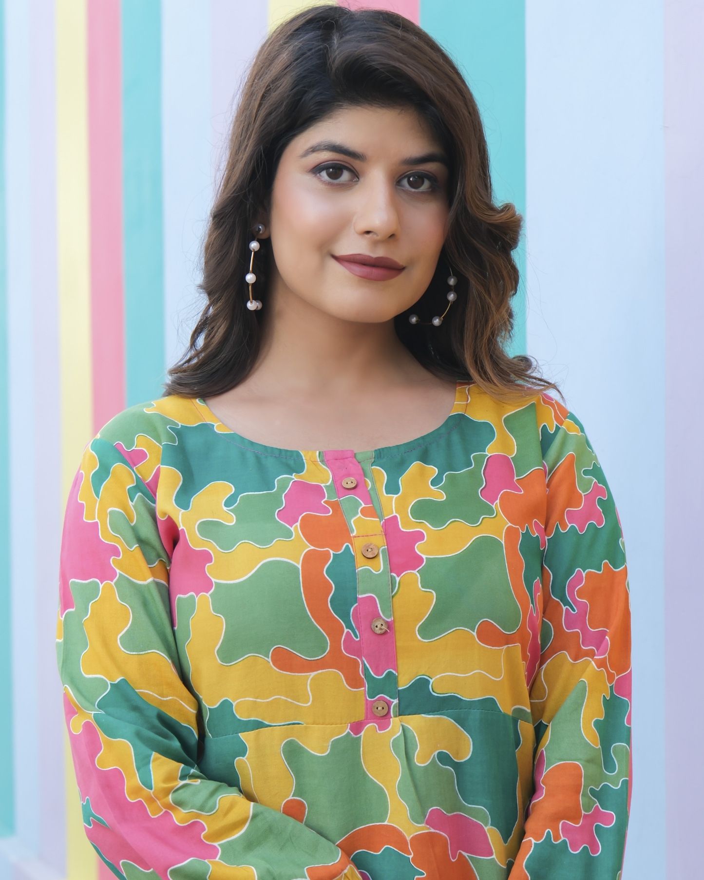 Mix Cotton Printed Co-ord Set Stylish and Comfortable Wear