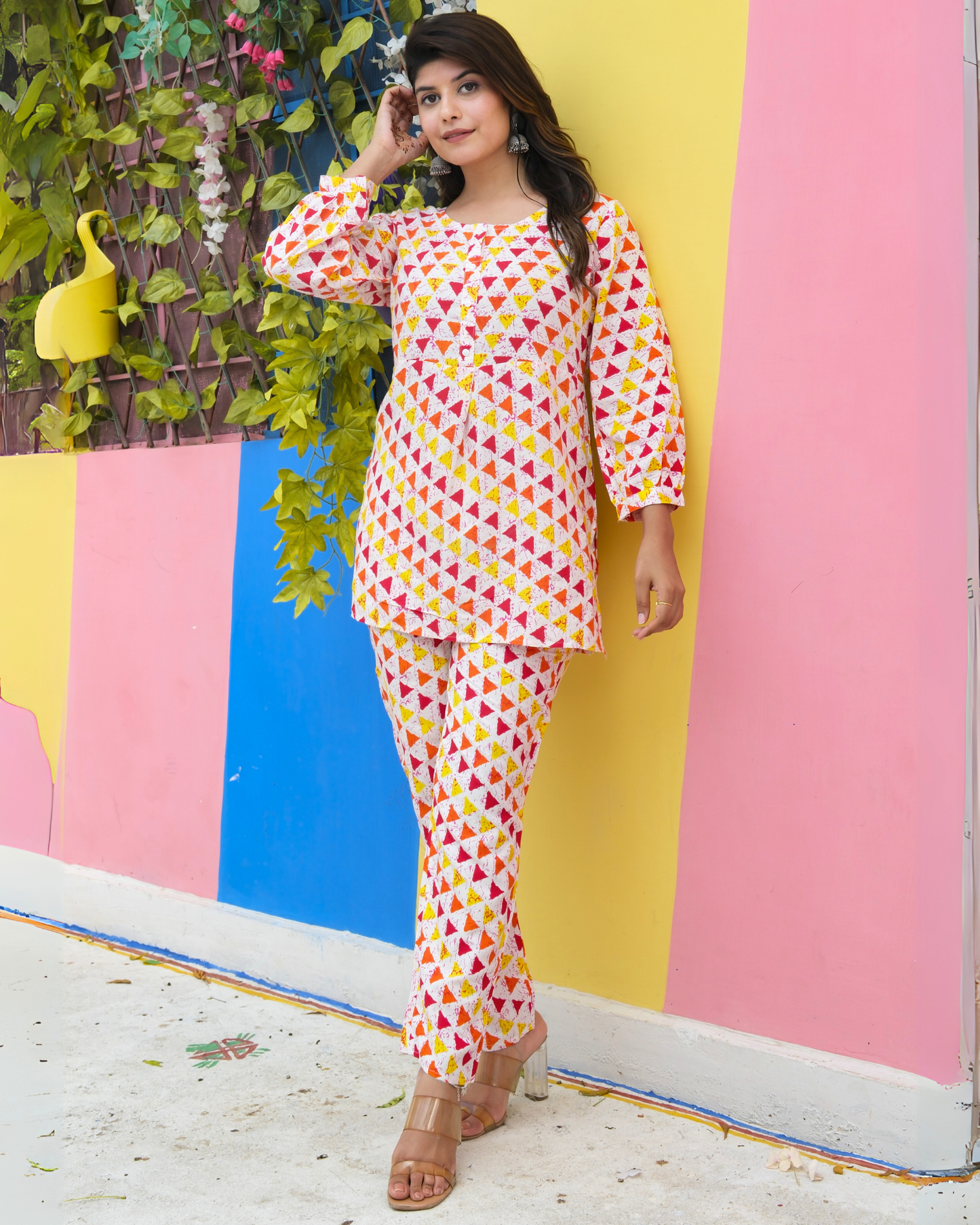 Samosa Cotton Printed Co-ord Set Unique and Comfortable Outfit