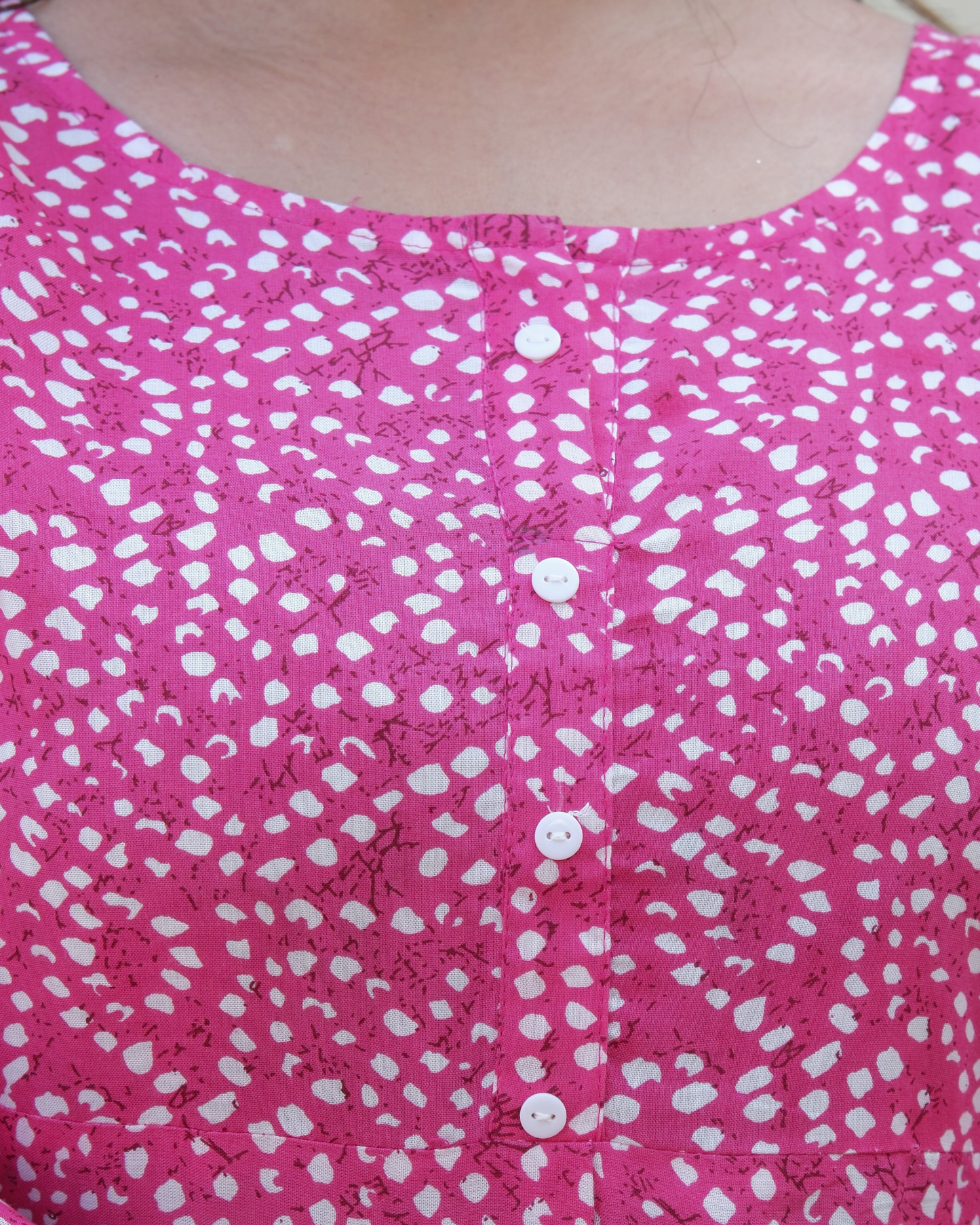 Pink Dotted Cotton Printed Co-ord Set Trendy and Casual Outfit
