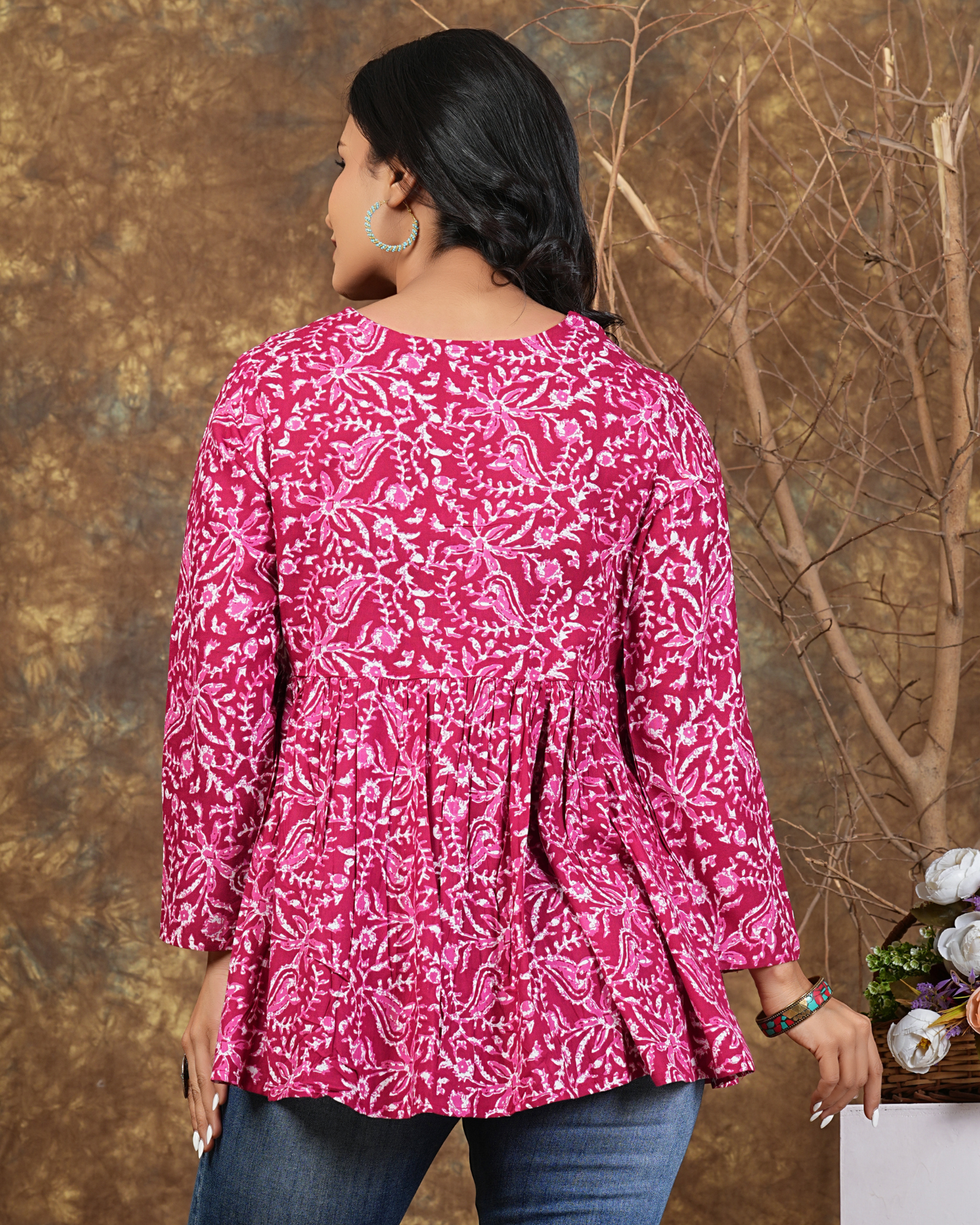 Stylish Rani Cotton Top Simple Soft and Easy to Wear