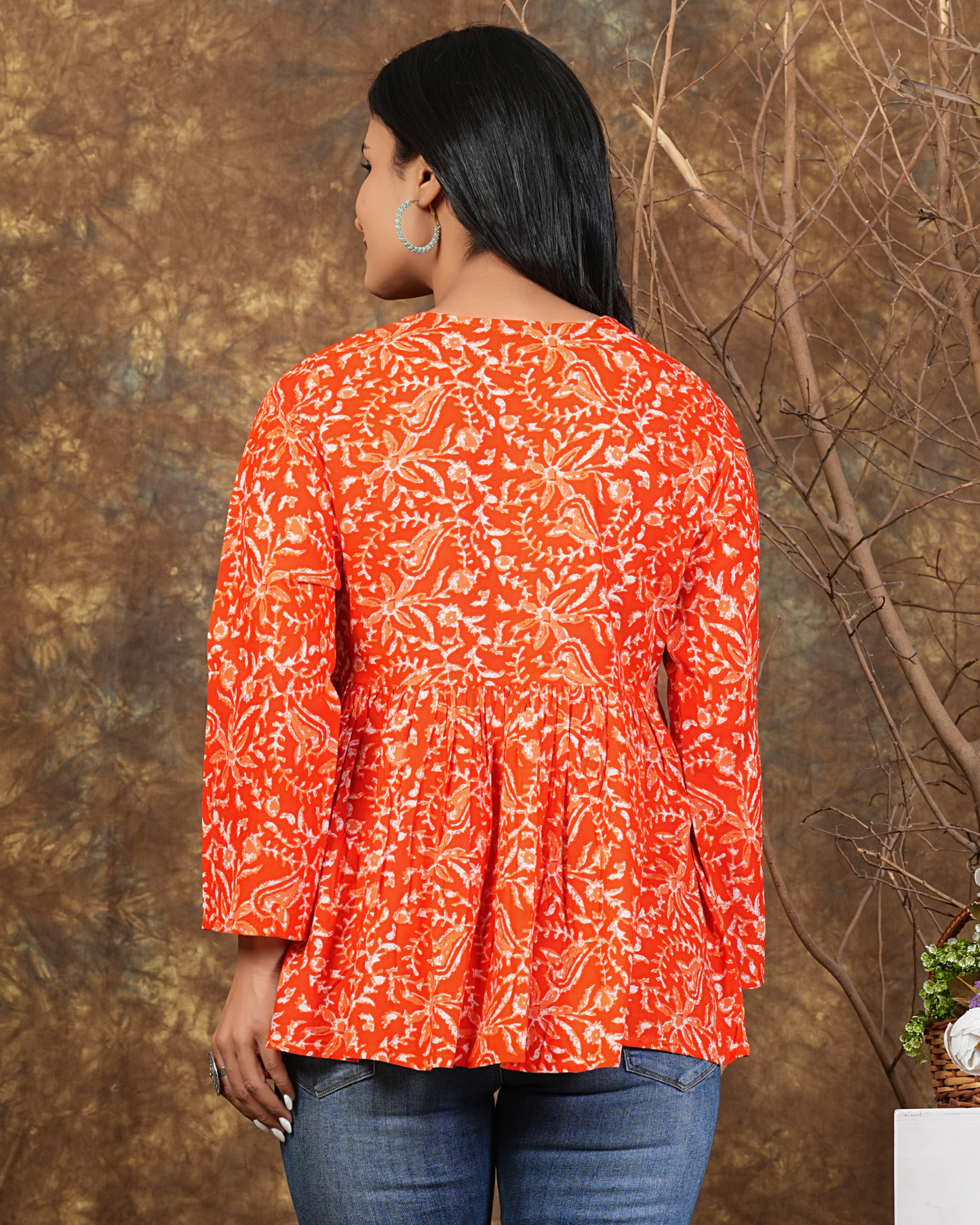 Bright Orange Cotton Top Effortless Everyday Style
