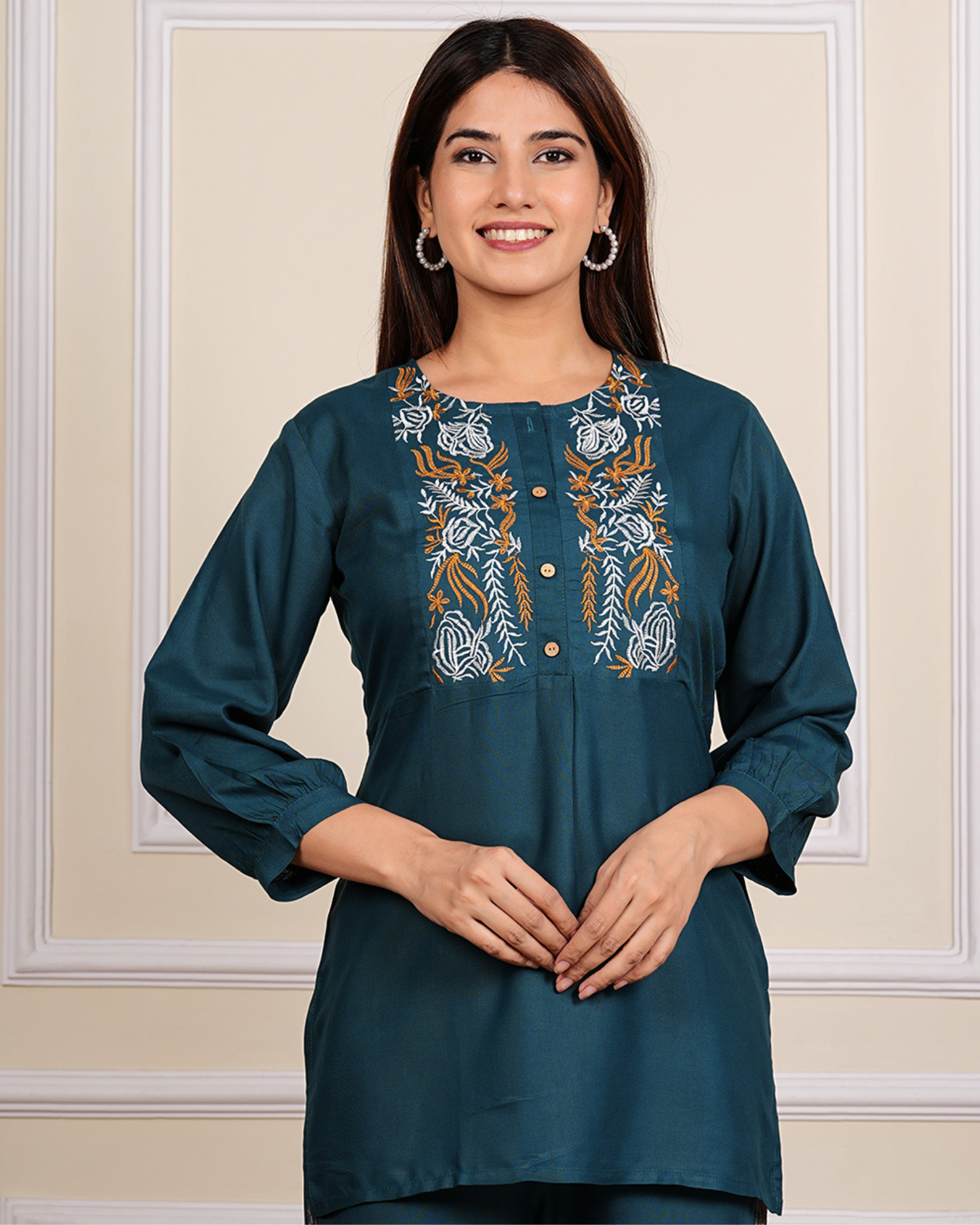 Rama TanaBana Rayon Embroidered Co-Ord Set