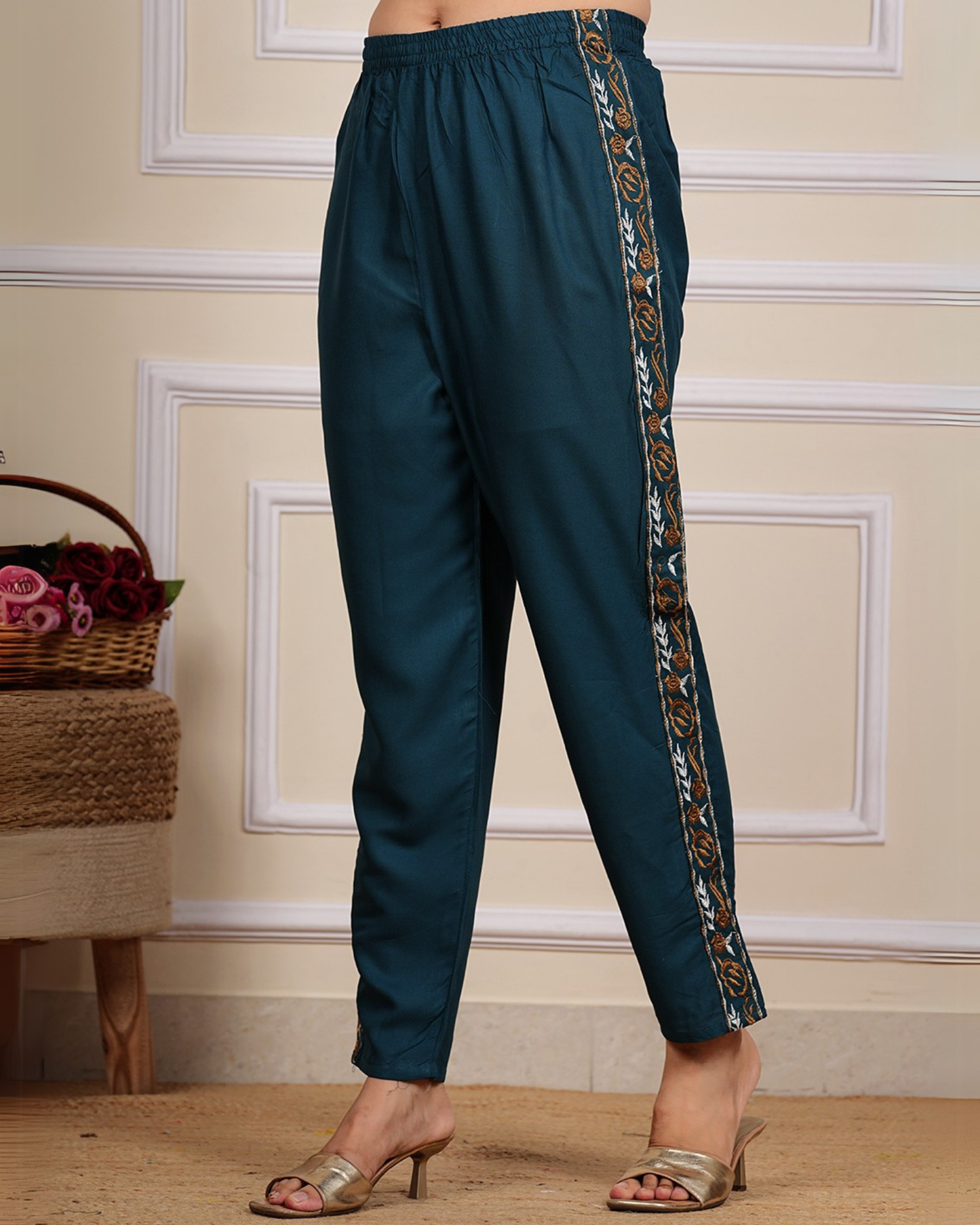 Rama TanaBana Rayon Embroidered Co-Ord Set