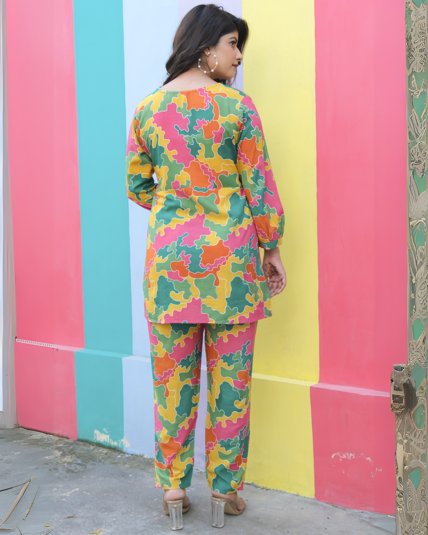 Mix Cotton Printed Co-ord Set Stylish and Comfortable Wear
