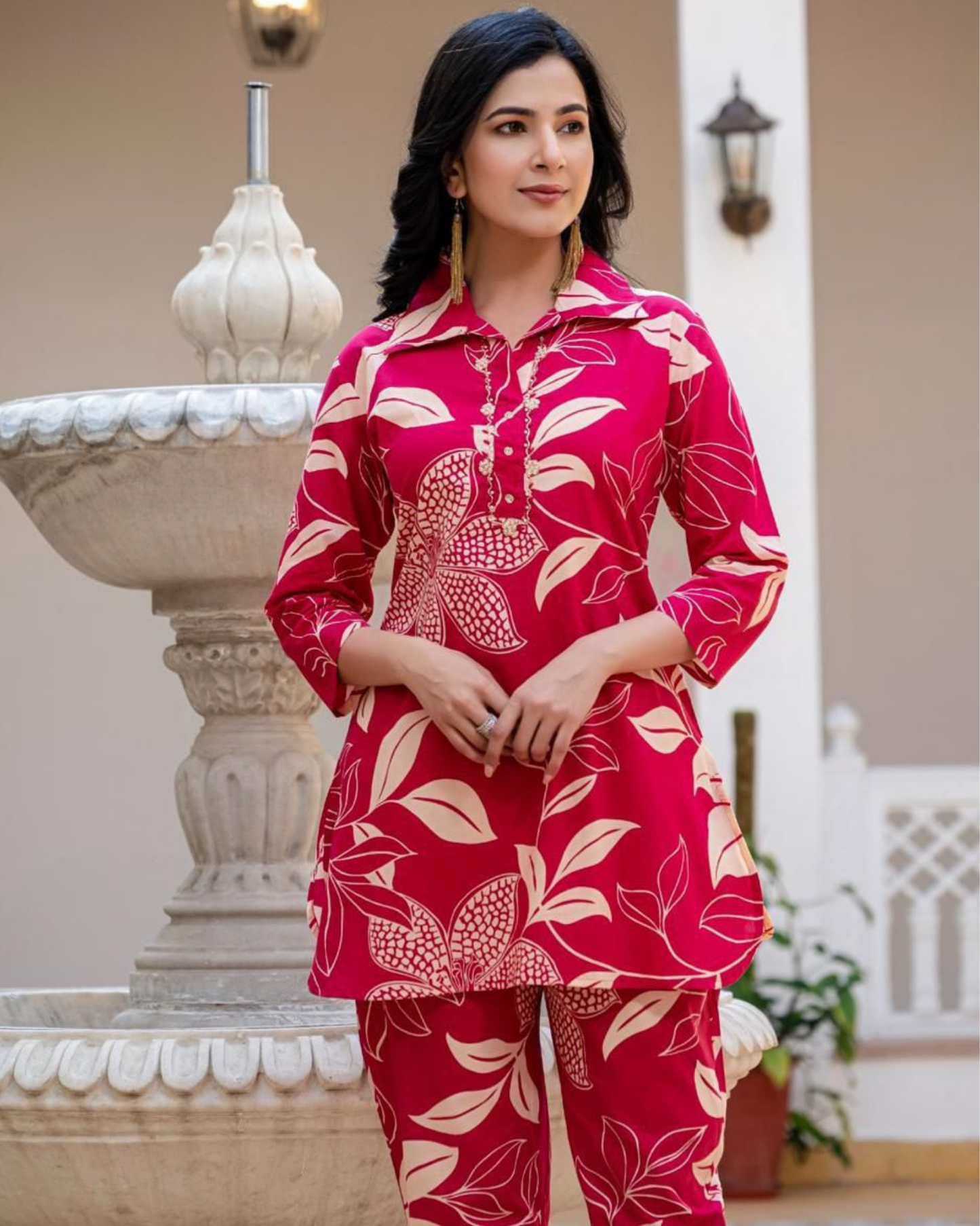 Ruby Rani Cotton Floral Printed Co-ord Set