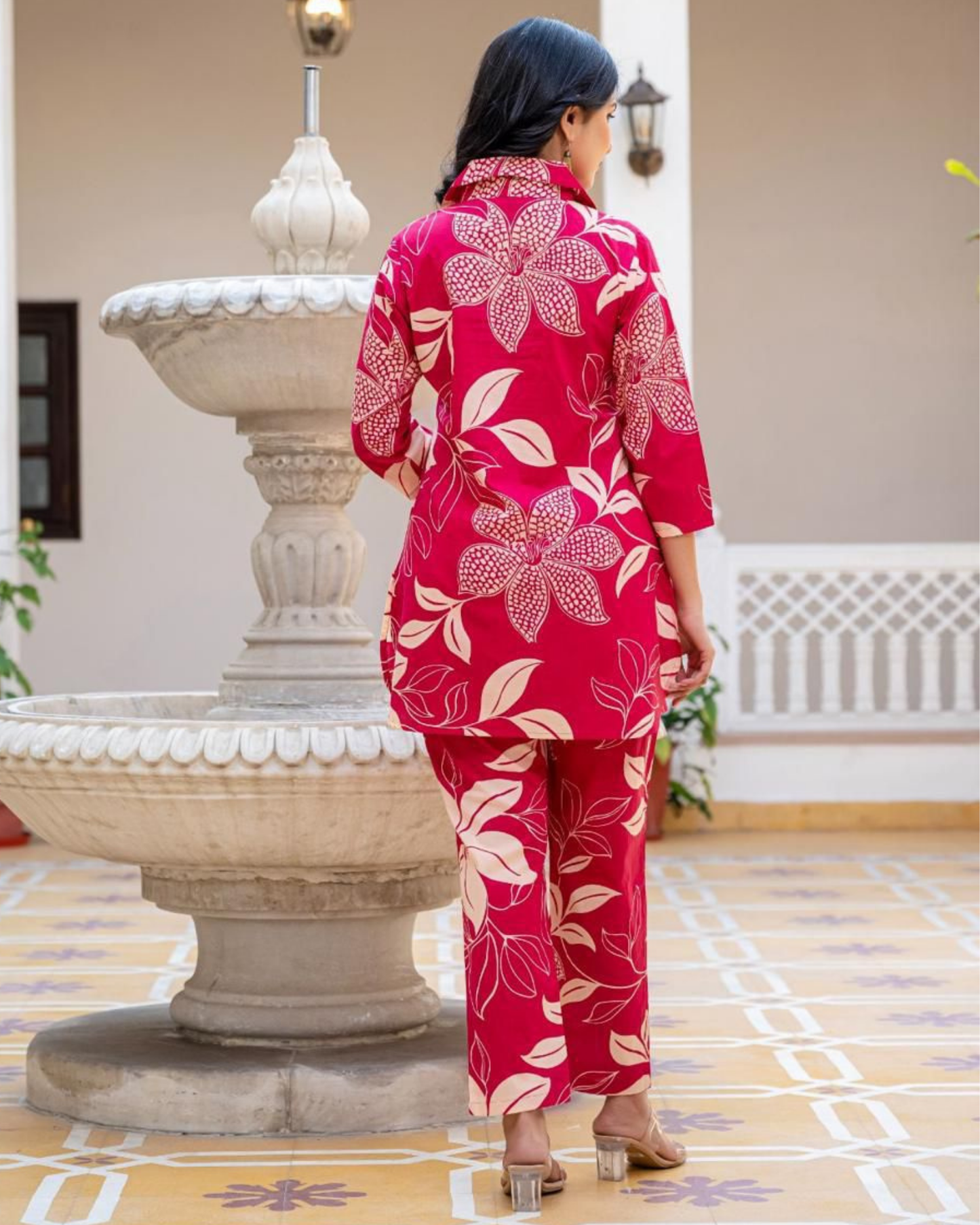 Ruby Rani Cotton Floral Printed Co-ord Set