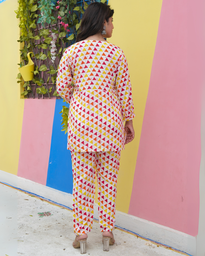 Samosa Cotton Printed Co-ord Set Unique and Comfortable Outfit