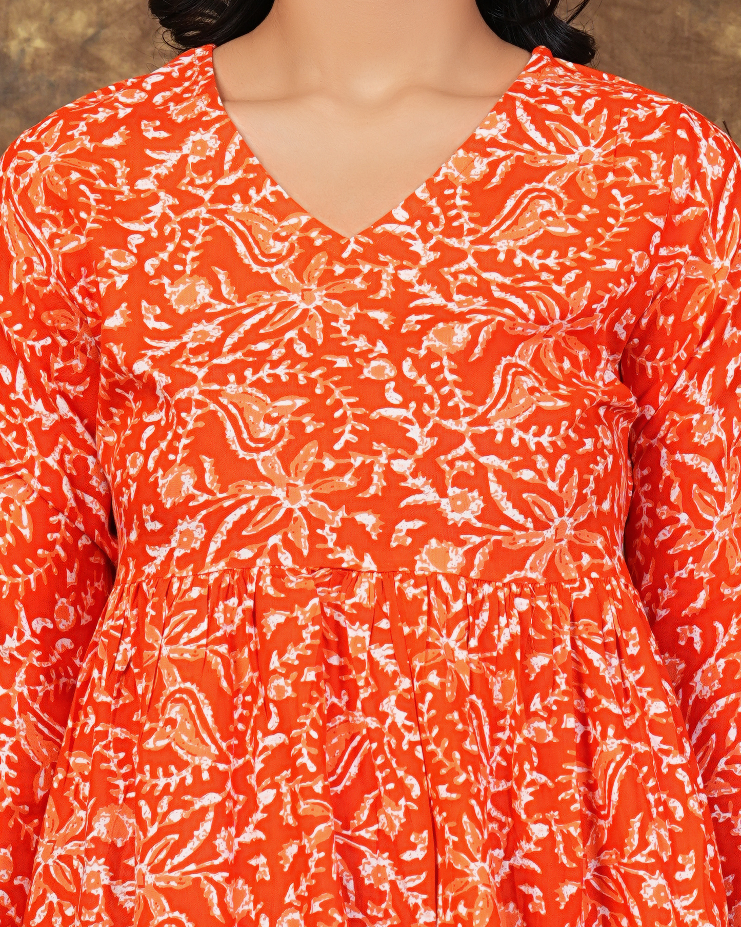 Bright Orange Cotton Top Effortless Everyday Style